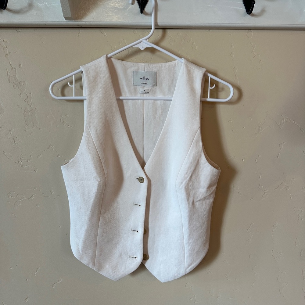 Aritzia Pacino Vest - Crepette White - Picture 5 of 7
